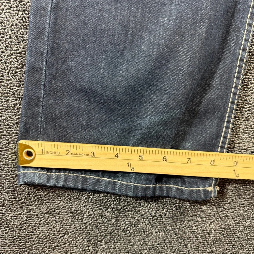 BKE Jake Straight Leg Jeans Men's 40x32 (40R) Dark Wash Denim Whiskered‎ Western